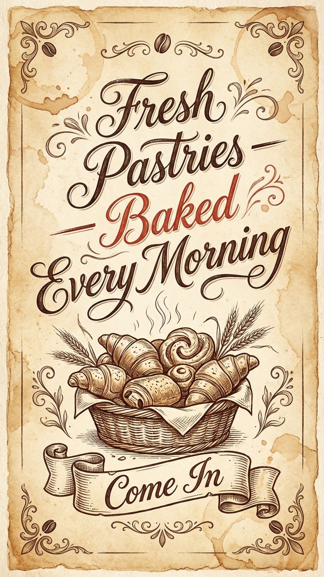 Café digital signage content example