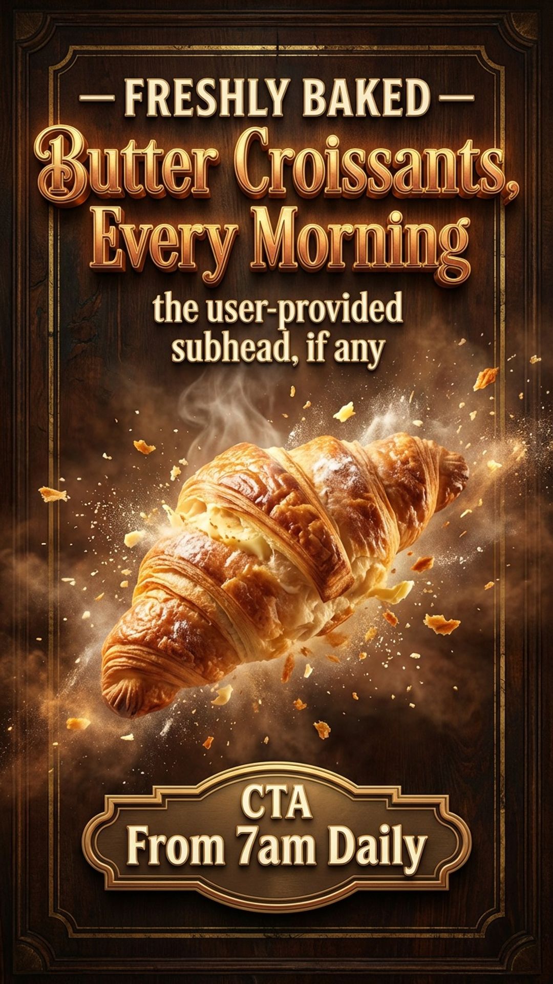 Café digital signage content example