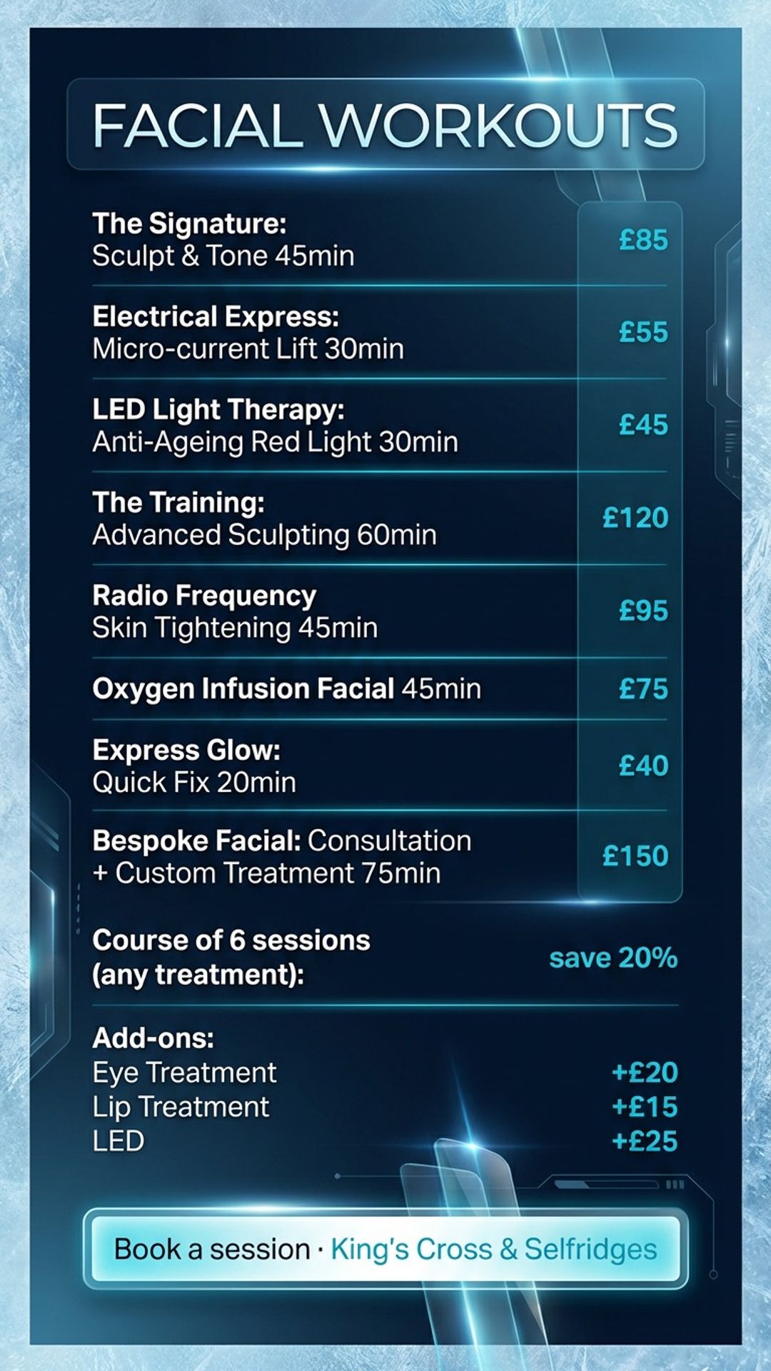 Hair & Beauty digital signage content example