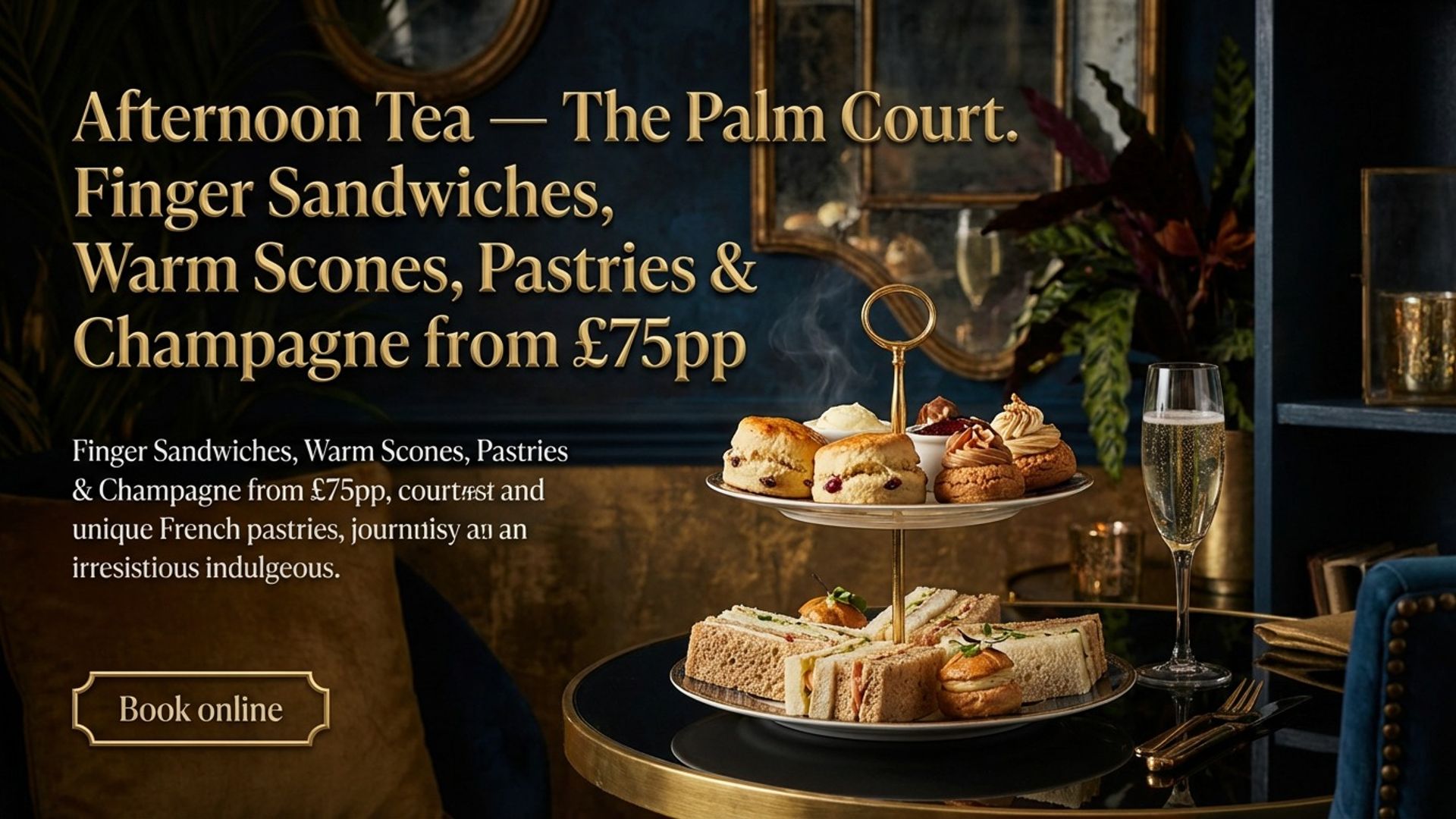 hotel digital signage showing dining specials screen design