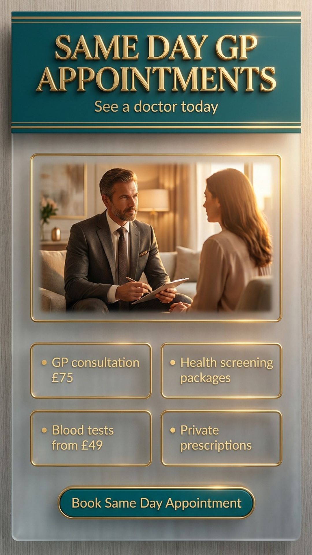 Medical digital signage content example