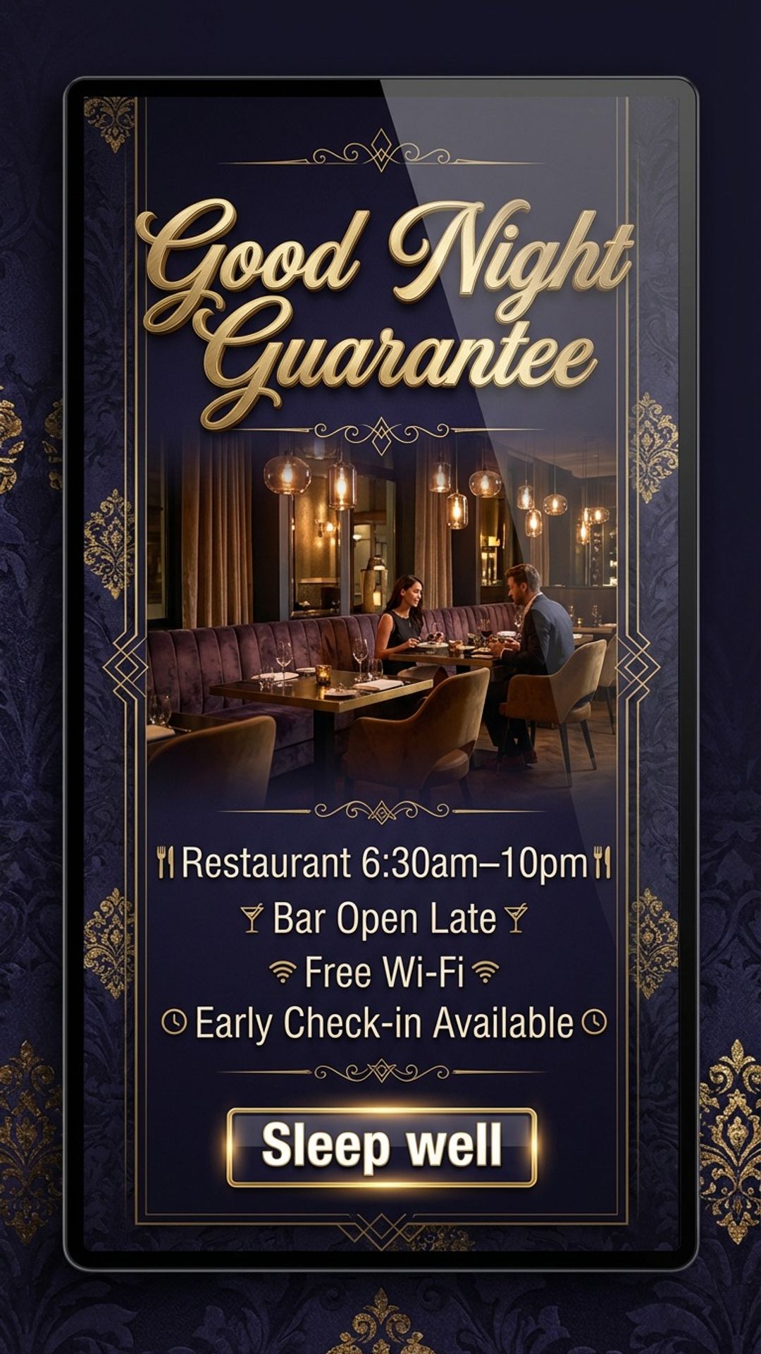 Multi-site digital signage content example