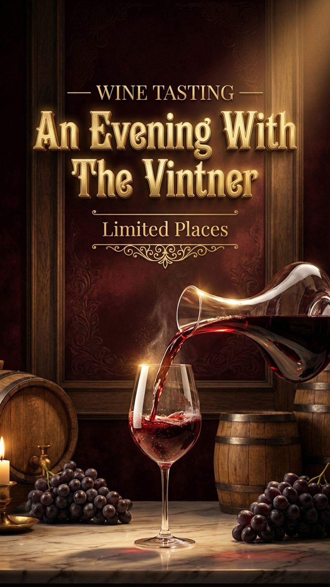 pub and bar digital signage showing wine tasting screen design