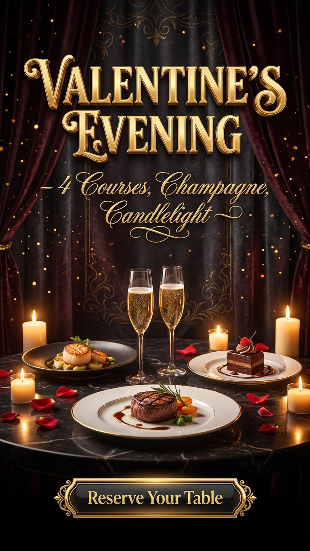 Restaurant digital signage content example