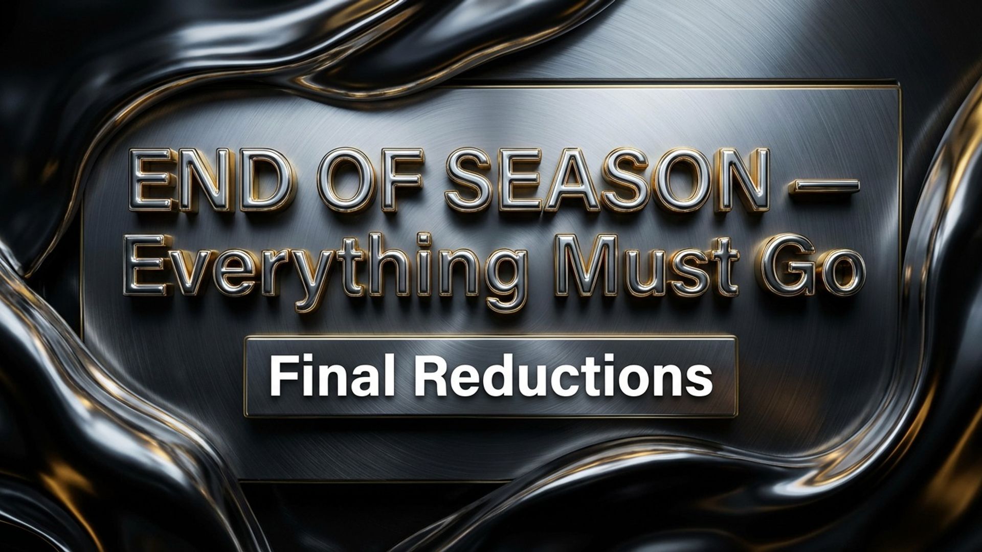 retail digital signage showing end of season screen design